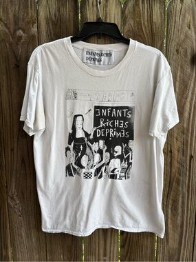 Enfants Riches Déprimés Punk Nun Graphic T-Shirt White - Size M/L